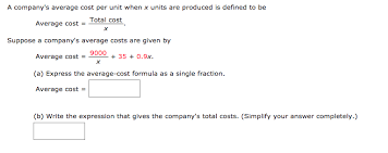 This concept is extremely important to understand how firms set prices and how they compete with. How To Find Average Cost Per Unit Accounting