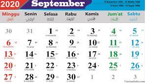 Maybe you would like to learn more about one of these? Kalender Bulan September 2020 Nasional Dan Jawa Catatanbuku Com