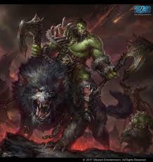 World Of Warcraft Orc By Jeremychong Lukisan Hewan Hewan Lukisan