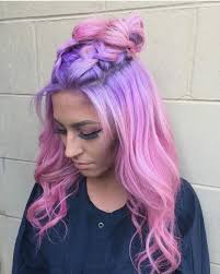 Beauty Fantasy Unicorn Purple Violet Red Cherry Pink Yellow Bright Hair Colour Color Coloured Colored Mermaid Hair Color Bright Hair Colors Bright Purple Hair