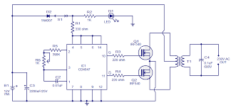 In fact you can this circuit for implementing any type of automatic night light. How To Increase Output Power Of This Simple Cd4047 Based Inverter Electrical Engineering Stack Exchange