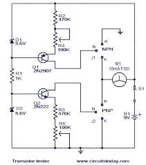 The circuit diagram of the npn transistor is shown in the figure below. Transistor Tester To Test Hfe And Working Of Npn And Pnp Transistors