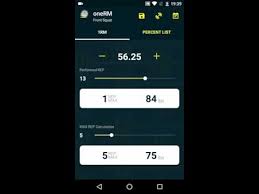 onerm 1 rep max calculator apps on google play