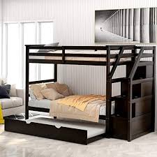 Twin Over Twin Bunk Bed For Kids Wood Twin Bunk Bed With Storage And Trundle Bunk Beds With Storage Cool Bunk Beds Kids Bunk Beds
