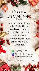 This is christmas meal by stephen simmonds on vimeo, the home for high quality videos and the people who love them. Pizzeriaa Da Mariano Home Monasterace Menu Prices Restaurant Reviews Facebook