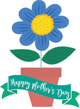 Mothers day greeting card with blooming pink rose flowers. Mothers Day Clipart Clip Art Pictures Graphics Illustrations