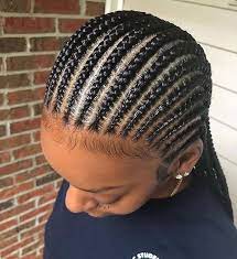 For this hairdo pull up your hair into textured spikes, in such a way that your hair keeps getting shorter as you move back the top hairline. Straight Back Feed In Braided Cornrow Hairstyles Cornrow Hairstyles African Braids Hairstyles