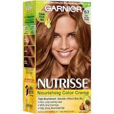 Garnier Nutrisse Nourishing Hair Color Creme 63 Light Golden Brown Brown Sugar 1 Kit Walmart Com Hair Color Nourishing Hair Boxed Hair Color