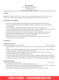 Research on current trends and job vacancies. Sample Teacher Resume Combination Style