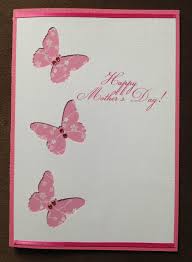 Simply fold a thick piece of cardstock in half, then using green water colors,. Pin By Pat L On Cards Mother S Day Greeting Cards Mother S Day Diy Cards Handmade