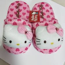 Hello Kitty Bedroom Slippers Everything Else On Carousell The most common hello kitty slippers material is cotton.