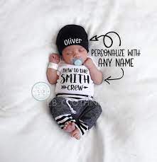 Baby Boy Coming Home Outfit Personalized Newborn Boy Outfit Baby Shower Gift Boy Take Home Outfit Baby Boy Clothes Baby Boy Gift Monogrammed Custom Baby Gifts Boys Newborn Baby Boy Gifts