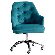 Peacock Velvet Tufted Desk Chair Everything Turquoise With more and more people working from home these days, it's important to find an office chair that fits your style.