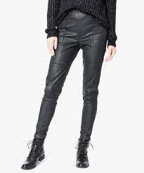 Pantalon skinny noir simili cuir boutons pantalons fasion féminines avant. Gemo Vetements Pantalon En Simili Cuir Taille Elastiquee Noir Pantalons Femme Gemo