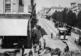 Kearny Street Viewing Up To Portsmouth Square C1890 San Francisco Earthquake San Francisco Bay Area Kearny