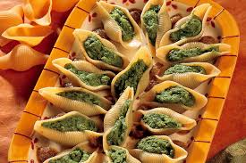 Ricetta Conchiglioni Ripieni Di Broccoletti Scampi E Ricotta La Cucina Italiana Ricetta Ricette Peperoni Ricotta