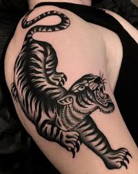 Our artists specialize in all genres of tattooing including black and gray, photorealism, american traditional, japanese, and biomechanics in addition to many other styles. 60 American Traditional Tiger Tattoo Ideas