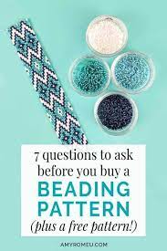Complete materials page that itemizes exactly what you'll need. 7 Questions To Ask Before You Buy A Beading Pattern Amy Romeu