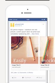 Would you click on your own ads? Facebook Carousel Link Ad Free Photoshop Template On Behance