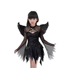 Fantasia De Bruxa Para Meninas Traje De Bruxa Para Halloween Vampiro Tutu Com Faixa Para Cabeca Asas Morcego Criancas Vestido Extravagante De Bruxa Roupa 3 Pcs Fantasias P Meninas Aliexpress
