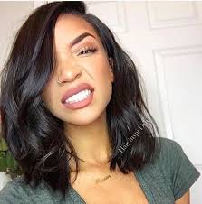 Carre Long Frange Cheveux Naturels Coiffure Cheveux