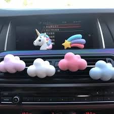 Unicorn And Rainbow Car Air Vent Cute Decoration With Freshener Cute Car Accessories New Car Accessories Hippie Car