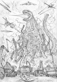 Printable king kong vs godzilla 1962 movie coloring page. Artist Takumi Japan Takumitoxin Via Yellowmenace More Godzilla Art Http Blog Yellowmenace Net Godzilla Art Godzilla Wallpaper Godzilla Drawing