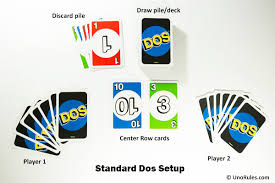 You can also place 2 cards that equal the number of a card on the center row. The Complete Rules For Dos Card Game