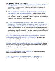 Abstract the internet is growing explosively, as is the number of crimes committed against or using computers. Chapter 2 Essay Format Guide To Computer Forensics And Investigations Docx Chapter 2 Essay Questions 1 1 What Can Be Done To Help Prevent The Course Hero