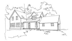 Simple Farmhouse Drawing Some Possess The Natural Born Talent While Others Take Time To Learn The Skill Some Can Architecture Drawing House Drawing Drawings