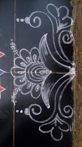 Sreeveera S Border Rangoli Big Rangoli Designs Rangoli Border Designs Rangoli Side Designs