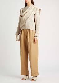 Rejina Pyo Colette Sand Draped Jumper In Beige