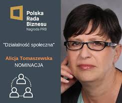 🎉 Już dziś poznamy Laureatów 8. edycji Nagroda Polskiej Rady Biznesu! ☀ W  kategorii "Działalność społeczna" nominowana jest Prezes Fundacji ITAKA Alicja  Tomaszewska. 🏆 Galę wręczenia Nagród można zobaczyć na żywo o 20:00 w  TVN24 BiS.
