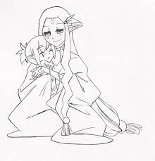 The image has been used to describe the feeling of being rushed through a task and to express the feeling that something's quality has diminished over time. Drawing Mother And Baby Drawing Anime