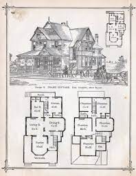 Frame Cottage House Plans 1881 Antique Victorian Architecture Print To Frame Country Home Victorian House Plans Vintage House Plans Cottage House Plans