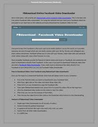 Fbvideodownloader.xyz is a online free facebook video downloader tool. Fbdownload Online Facebook Video Downloader By Steven Taylor Issuu