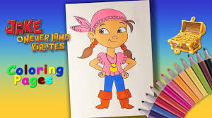 Jake and the never land pirates coloring pages printable | kidsfuncolorpage.com. Coloring Izzy The Neverland Pirates Coloring Page Jake And The Never Land Pirates Coloring Book Youtube