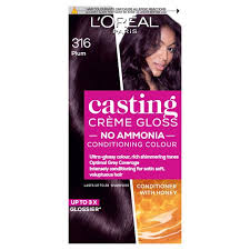 Feel like changing up your hair color? L Oreal Casting Creme Gloss Plum 316 Semi Permanent Hair Dye Tesco Groceries