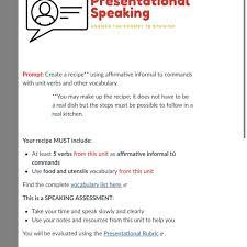 Please Help Me With This Assignment I Need You To Write It For Me Please I M In Spanish 2b So You Brainly Com