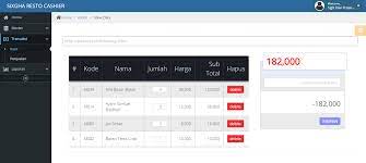 Aplikasi Kasir untuk Restoran dengan PHP dan mySQL