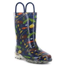 Kids Summer Camp Lighted Rainboot