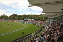 The only thing missing are light towers to upgrade the oval to full international standards. Hagley Oval Rising From Christchurch S Rubble Icc Gulf News