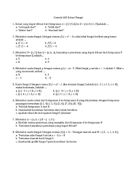 1530 questions all questions 5 questions 6. Contoh Lks Relasi Fungsi