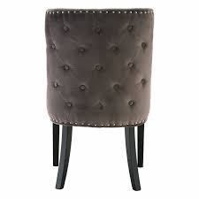 Modern dining chairs are preferred to keep the dining room modern and fashionable. Grey Button Curved Back Dining Chair