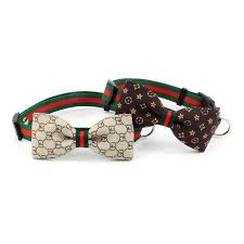 Shop the gucci official website. Pawcci Bow Tie Dog Collar Leash Set Supreme Dog Garage
