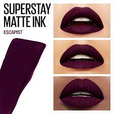 Maybelline Superstay Matte Ink Liquid Lipstick Lip Makeup Escapist 0 17 Fl Oz Walmart Com In 2021 Lip Makeup Lipstick For Dark Skin Maybelline Makeup