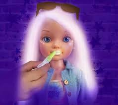 DOLL NANCY 43 cm GLOW IN THE DARK