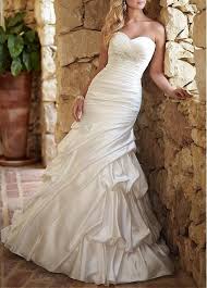 Perfect Satin Mermaid Sweetheart Neckline Pick Up Keyhole Back Ruched Wedding Gown With Beadings Wedding Dresses Wedding Dresses Uk Wedding Dresses Taffeta