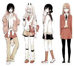 A collection of characters from chainsaw man.will most likely add more as the series goes on. Art Mengo Yokoyari Scum S Wish Oshi No Ko Draws Chainsaw Man Characters Imgur