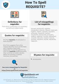 How To Spell Requisite And How To Misspell It Too Spellcheck Net